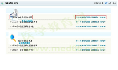 淮安市2014年执业药师考试资格考试报名流程