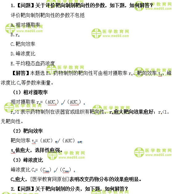 医学教育网主管药师：《答疑周刊》2018年第37期