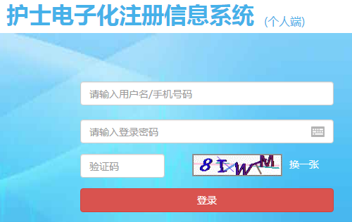 护士电子化注册网址