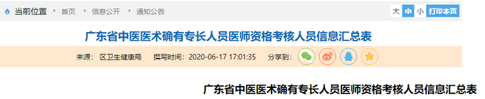 珠海市香洲区2019年中医医术确有专长医师资格考核通过初审人员公示 