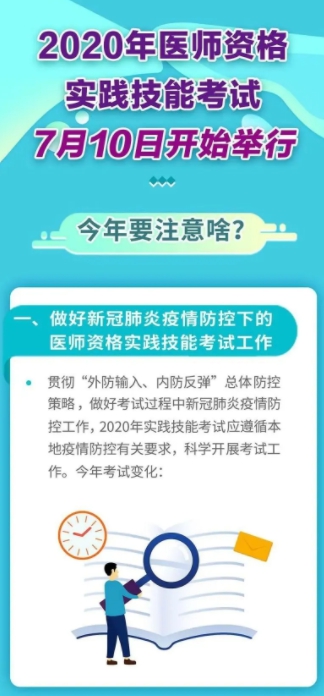 陕西省2020年国家医师资格实践技能考试考试时间安排通知