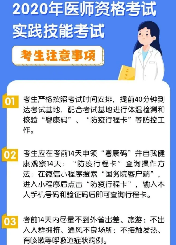 2020年广东省医师实践技能考试准考证开放打印入口（附温馨提示）