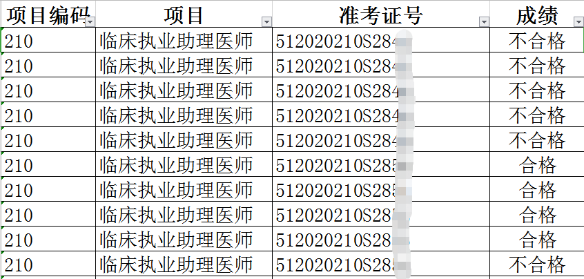 2020年临床执业助理医师实践技能考试四川雅安市7月22日技能考试成绩查询