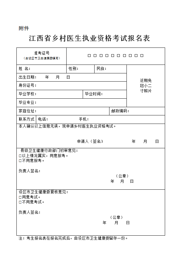 注意！！！乡村医生执业资格考试9月1日开始报名