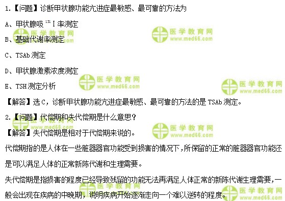 医学教育网主管护师：《答疑周刊》2021年第6期