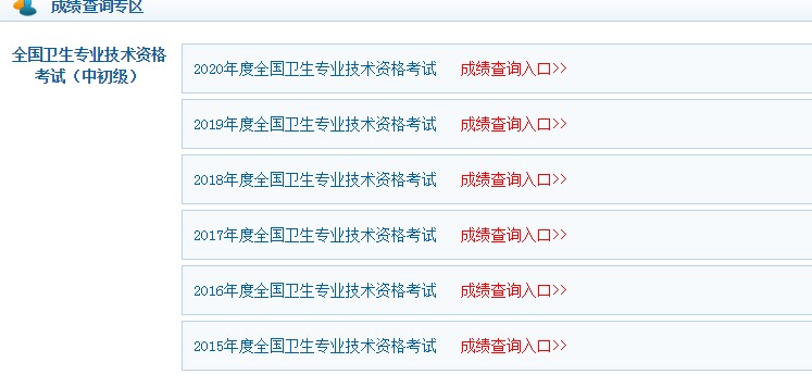 主管药师考试成绩查询官方网站\入口