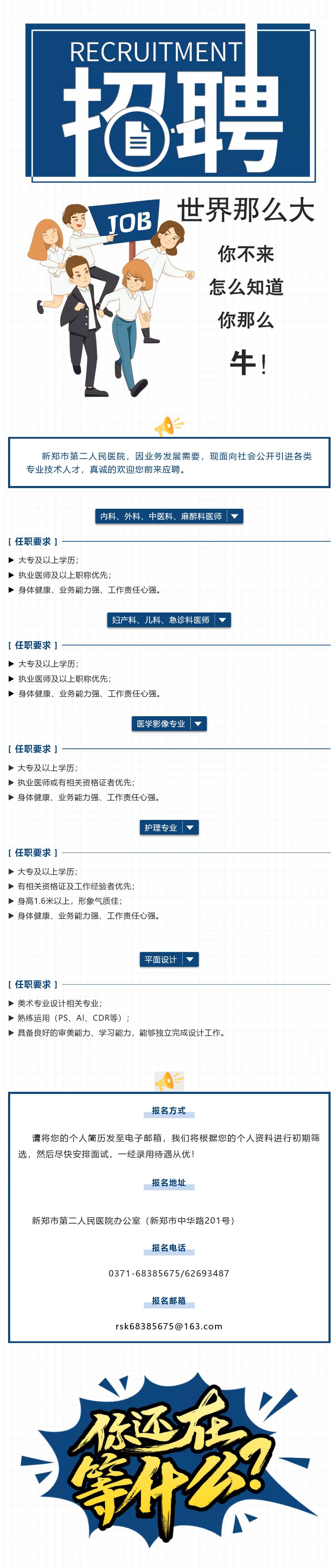 河南郑州新郑市第二人民医院2022年招聘公告