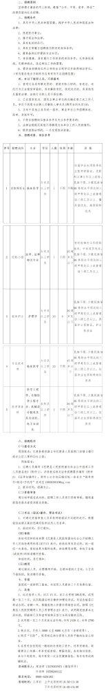 新疆喀什地区巴楚县人民医院2022年招聘工作人员44人