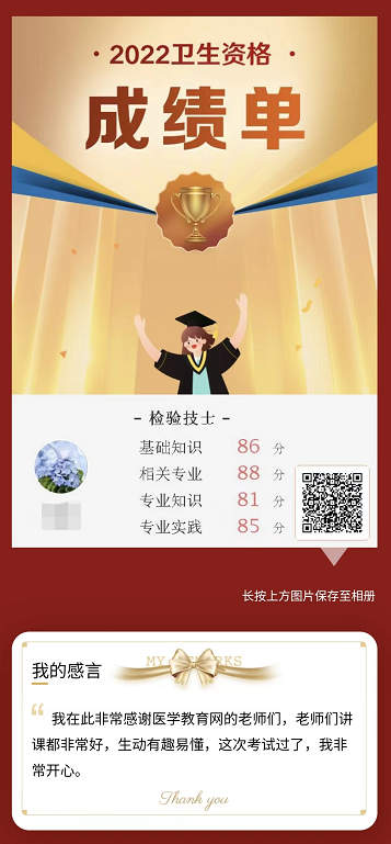 #检验技士考试已过学员分享#老师讲课好，课程有趣易懂！