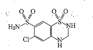 氢氯噻嗪结构1