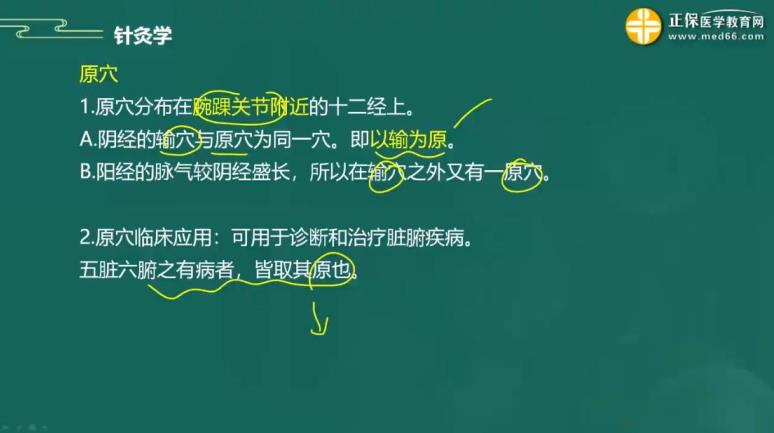 2023年中医执业助理医师备考知识点针灸学“原穴与络穴”