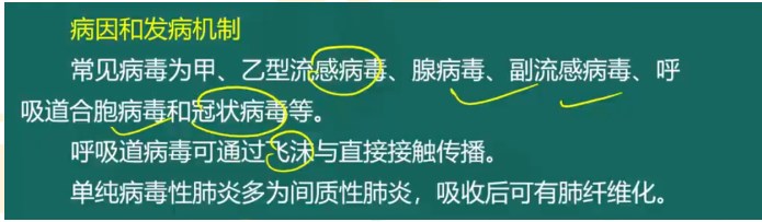 病毒性肺炎病因及发病机制