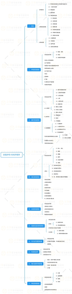 #精编资料#初级护师《内科护理学》知识点地图