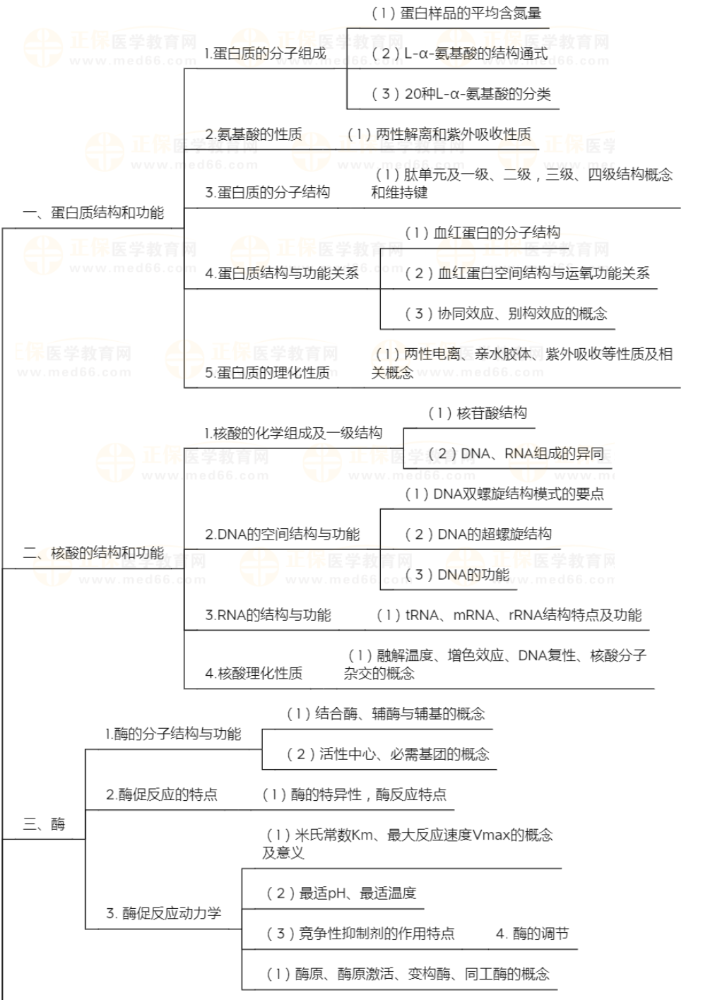 初级药师《基础知识-生物化学》知识点地图，速度查收！