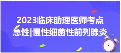 急性及慢性细菌性前列腺炎