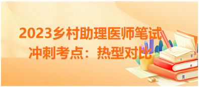 2023乡村助理医师笔试冲刺考点：热型对比