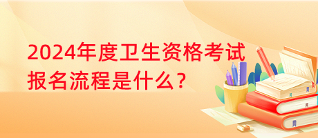 2024年度卫生资格考试报名流程是什么？