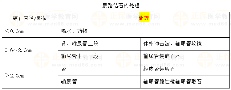 尿路结石（临床助理医师泌尿系统考点）