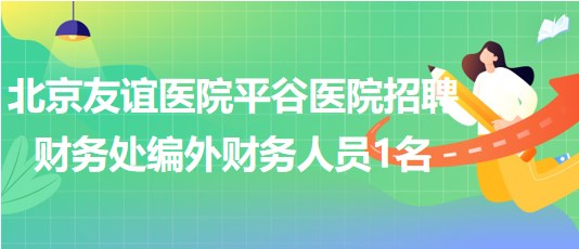 北京友谊医院平谷医院2023年招聘财务处编外财务人员1名