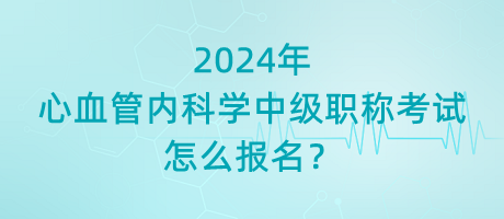 2024年心血管内科学中级职称考试怎么报名？