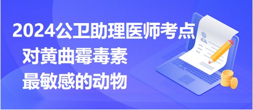 对黄曲霉毒素最敏感的动物是？2024公卫助理医师每日考点