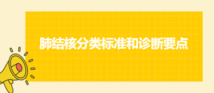 2024乡村全科助理医师考纲知识点速记&练习：肺结核分类标准和诊断要点 