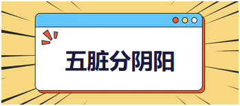 2023中医助理医师二试拿分考点每日速记：五脏分阴阳