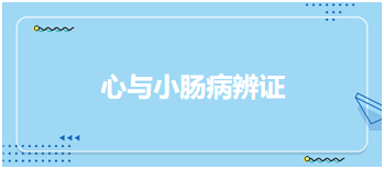 中医助理医师二试冲刺每日考点速记<心与小肠病辨证>及典型例题