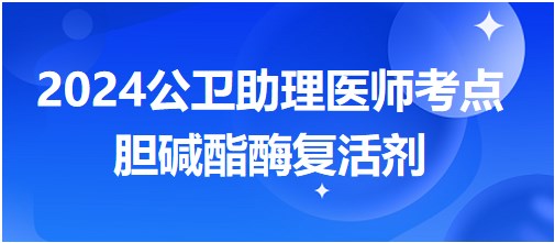 2024公卫助理医师考纲知识点<胆碱酯酶复活剂>小结&练习