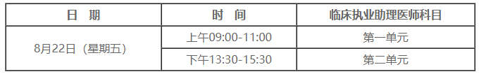 2025年临床助理医师综合笔试考试时间 2025年临床助理医师综合笔试考试时间