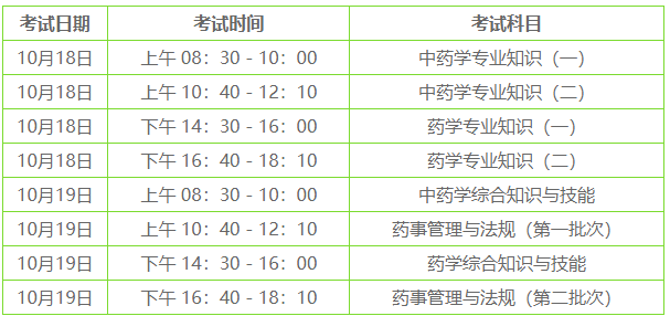 考试时间 考试时间